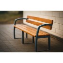 Campus street furniture and custom interior fit out at Institute of Technology Blanchardstown including litter bins, benches, bicycle racks, shelving, and coat hooks by Larkin Engineering